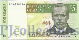 LOT MALAWI 5 KWACHA 1997 PICK 36a UNC X 5 PCS - Malawi