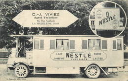 LA MADELEINE -  Lait Et Farine Nestlé, C.J. Viviez Agent Technique, 40 Rue Faidherbe. (carte Vendue En L'état) - La Madeleine