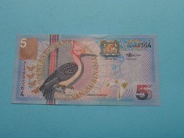 5 Gulden ( AL089364 ) Centrale Bank Van SURINAME - 1 Jan 2000 ( For Grade, Please See Photo ) UNC ! - Suriname