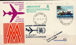 Finnland Finland Finlande - Messe -Sonderflugverkehr Helsinki - Leipzig FINNAIR  (MiNr: 769) 1977- Siehe Scan - Covers & Documents