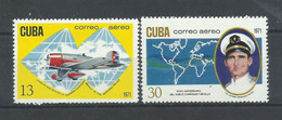 CUBA  YVERT  AEREO  251/52    MH  * - Poste Aérienne
