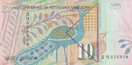 10 DENAR DECET DENARS TEN DENARS MACEDONIA 1997 NATIONAL BANK OF THE REPUBLIC OF MACEDONIA 626808 - Noord-Macedonië