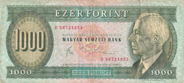 1000 FORINT EZER FORINT HUNGARY 1983 MAGYAR NEMZETI BANK D30724955 - Hongrie