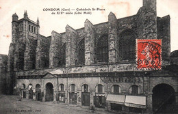 14195 CONDOM Cathédrale Saint Pierre Du XIV Siècle  ( Cote Midi )      (Recto-verso) 32 - Condom