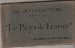 Guerre 1914-1918 - Le Pays De France - Album Carnet De 24 Cartes Postales Bien Animées - (tranchées) - Weltkrieg 1914-18