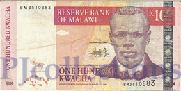 MALAWI 100 KWACHA 2009 PICK 54b VF - Malawi