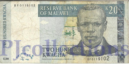 MALAWI 200 KWACHA 2004 PICK 55a AVF - Malawi