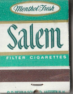 Salem Filter Cigarettes - Full Matchbook - Zündholzschachteln