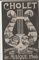 CHOLET. - Souvenir Du Concours De Musique 1906 - Cholet