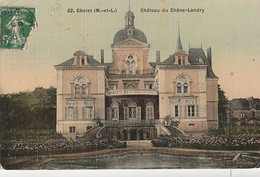CHOLET. -  Château Du Chêne-Landry. Belle Carte Toilée Couleur - Cholet