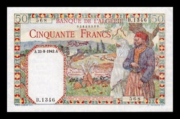 Argelia Algeria 50 Francs 1942 Pick 84 SC- AUNC - Algeria