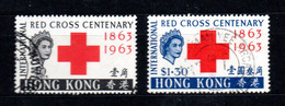 Hong Kong 1963 Set Red Cross/Rotes Kreuz Stamps (Michel 212/13) Nice Used - Used Stamps