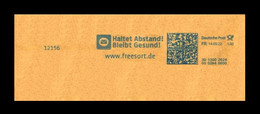 Bund / Germany: Stempel 'Haltet Abstand [Corona], 2022' / Cancel 'Keep Your Distance – Stay Healthy [Covid Disease]' - Enfermedades