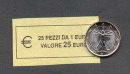 NEW!  RARE  ITALIA  2022 - ROLL  1 EURO  ORIGINALE ZECCA - DATA VISIBILE - FDC - Rollos