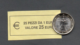 NEW!  RARE  ITALIA  2022 - ROLL  1 EURO  ORIGINALE ZECCA - DATA VISIBILE - FDC - Rolls