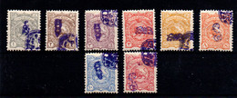 Irán Nº 88b/95b. Año 1898 - Iran
