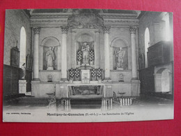 Carte Postale. Eure Et Loir 28. Montigny-le-Gannelon. Le Sanctuaire De L'église - Montigny-le-Gannelon