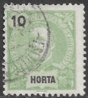 Horta – 1897 King Carlos 10 Réis Used Stamp - Horta