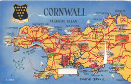 CPA Fantaisie A Systeme Cornwall - Accordéon De Vues Qui Sort De La Carte - Móviles (animadas)