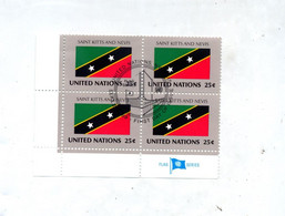 Carre Drapeau Saint Kitts Fdc - FDC