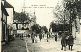 Saulieu * Avenue De La Gare Et Rue Sallier * Aubergiste * Foire Au Bovins Bestiaux Boeufs - Saulieu