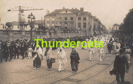 CPA CARTE DE PHOTO BRUXELLES NOTRE DAME DE LA PAIX 1921 FETE PROCESSION CORTEGE - Fêtes, événements