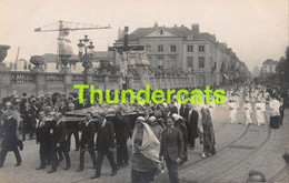 CPA CARTE DE PHOTO BRUXELLES NOTRE DAME DE LA PAIX 1921 FETE PROCESSION CORTEGE - Fêtes, événements