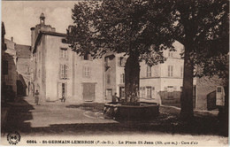 CPA SAINT-GERMAIN-LEMBRON La Place Saint-Jean (1254994) - Saint Germain Lembron