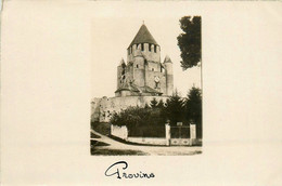 Provins * Carte Photo * Route Chemin Et Vue Sur Le Château - Provins