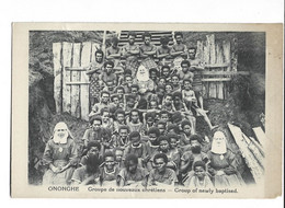 PAPUA NEW GUINEA - ONONGHE GROUP EF NEWLY BAPTISED - TYPES ET SCENES ETHNIC ETHNIQUE COSTUMES NATIONALES - Papouasie-Nouvelle-Guinée