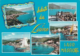 LUINO (VARESE) CARTOLINA - SALUTI DA LUINO - LAGO MAGGIORE - VIAGGIATA PER MILANO - Luino