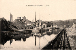 Eurville * Vue Sur Le Canal * Péniche Batellerie * Usine Cheminée - Otros & Sin Clasificación