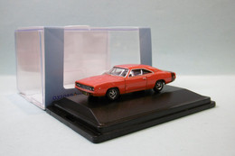 Oxford - DODGE CHARGER R/T 1968 Rouge Voiture US Neuf HO 1/87 - Vehiculos De Carretera