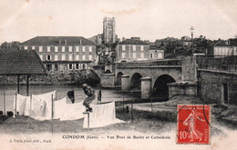 14202 CONDOM  Vu Pont De Barlet Et Cathédrale      (Recto-verso) 32 - Condom