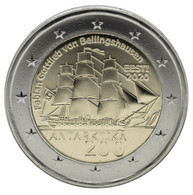 2 EURO ESTONIA  2020 COMMEMORATIVO SCOPERTA DELL'ANTARTIDE FIOR DI CONIO     B.U. FROM ROLLS - Estonie