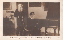 CPA MUSIQUE WANDA LANDOWSKA JOUANT DU CLAVECIN CHEZ LEON TOLSTOI A JASNAIA POLIANA - Muziek En Musicus