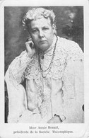 CPA Mme ANNIE BESANT PRESIDENTE DE LA SOCIETE THEOSOPHIQUE - Figuren