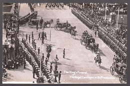 CARTOLINA FOTOGRAFICA - LONDON 1910 FUNERAL OF KING EDWARD VII - SPEDITA  A: E. GARIBALDI - ROMA (RFA34) - Beerdigungen