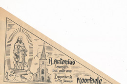 MOORTSELE - VAANDEL  _ H.ANTONIUS EREMIJT BID VOOR ONS BEGANKENIS 17-25 JANUARI - 30 X 19 CM - Oosterzele