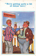 CPA Illustrateur Donald Mac Gill - Humour - Deux Hommes Sur Le Pont D'un Bateau - Biere - Mc Gill, Donald