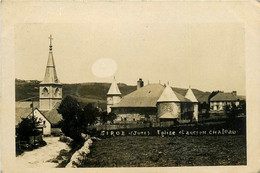 Sirod * Carte Photo * Route Du Village * église Et Ancien Château - Other & Unclassified