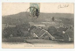 60 Oise Saintines Usine Manufacture D'allumettes De L'état Cheminé Fumée 1904 - Sonstige & Ohne Zuordnung