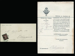 España - Edi O 102 - Carta Impresa (Diputación Foral De Navarra) Circulada A Ochagavía 17/9/70 - Cartas & Documentos