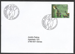 Portugal Figure Typique Femme Avec Pot Eau Alentejo Estremoz 2007 Cachet Commemoratif Lettre Voyagé Event Cancel Cover - Flammes & Oblitérations