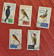 TCHECOSLOVAQUIE-TCHEQUIE Oiseaux, Oiseau, Birds, Pajaros, Vogel Yvert N° 1361/66 Oblitéré, Used - Other & Unclassified