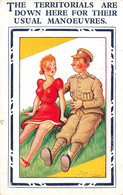 CPA Illustrateur Reg Maurice - Humour - Soldat - The Territorials Are Down Here For Their Usual Manoeuvres - Seduction - Maurice