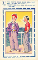 CPA Illustrateur Reg Maurice - Humour - Jeunes Hommes Qui Discutent Sur Le Pont D'un Bateau - Maurice