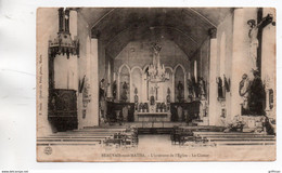 ENVIRONS MATHA BEAUVAIS SUR MATHA INTERIEUR DE L'EGLISE LE CHOEUR TBE - Matha