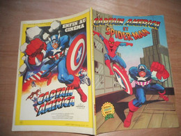 Captain America Et Spider-man N° 01 : Artima Color Marvel Geant 1980  BE+ - Captain America