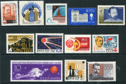 SOVIET UNION 1962 Eleven Single Commemorative Issues  MNH / **. - Nuovi